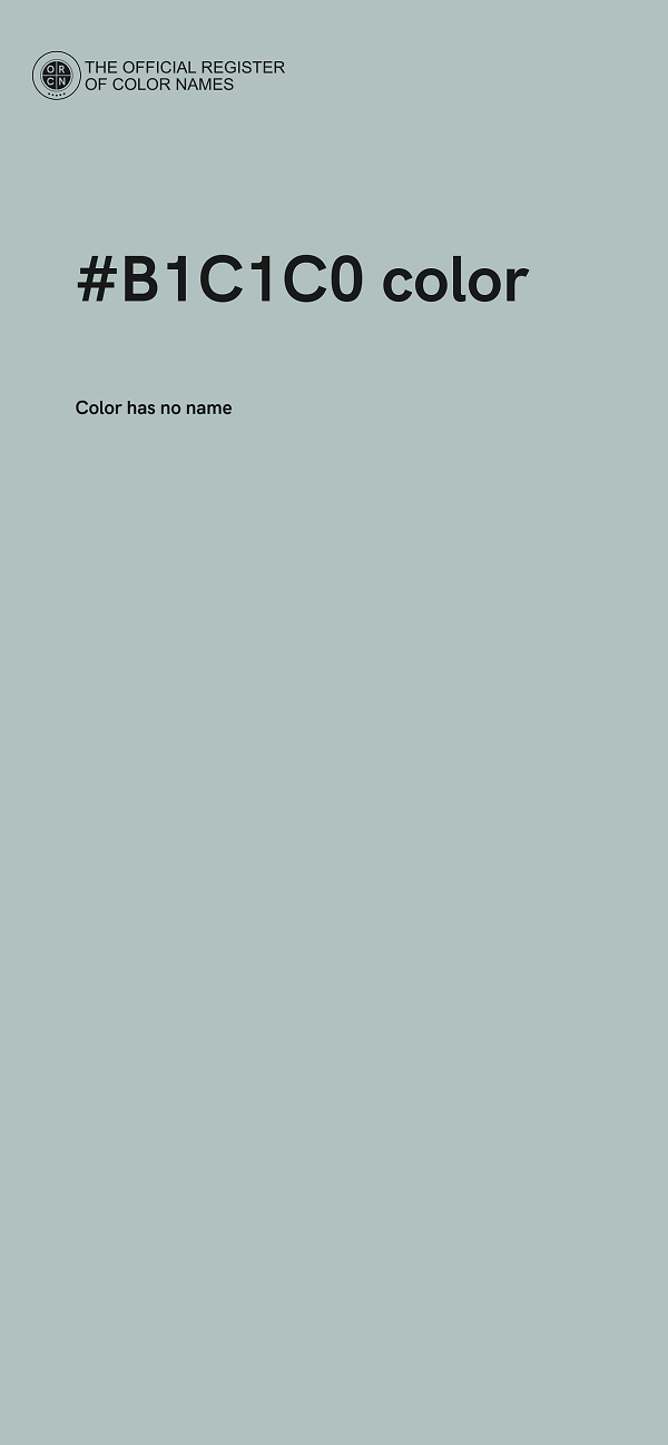 #B1C1C0 color image