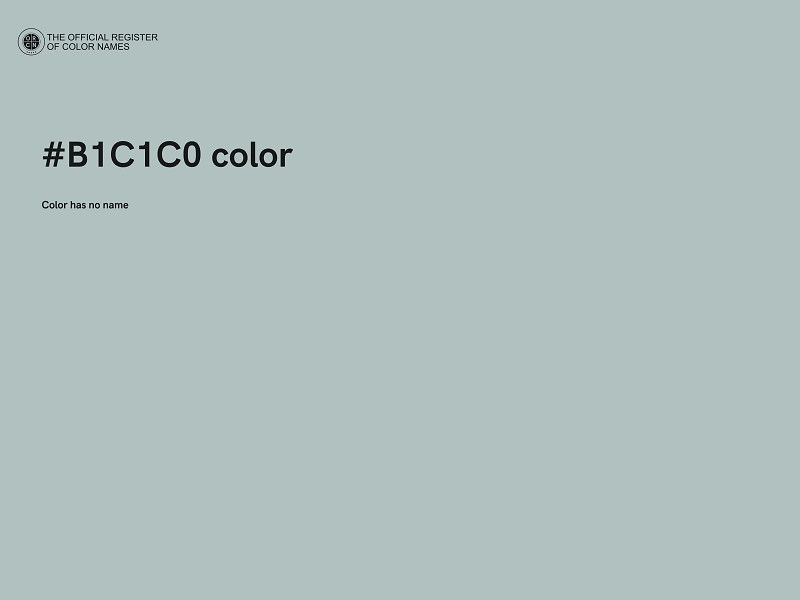 #B1C1C0 color image