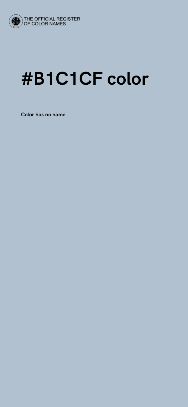 #B1C1CF color image