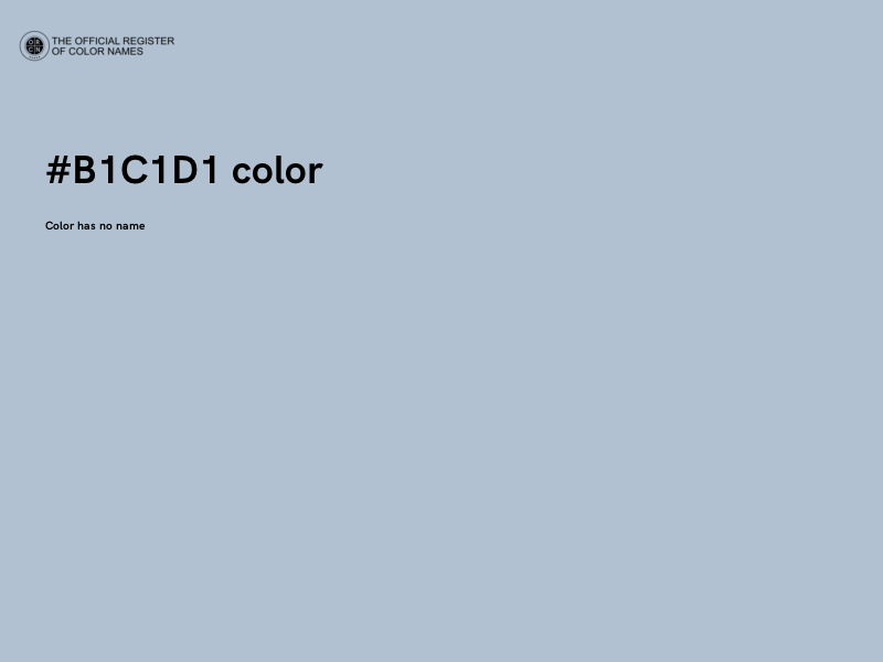 #B1C1D1 color image