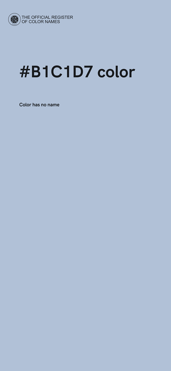 #B1C1D7 color image