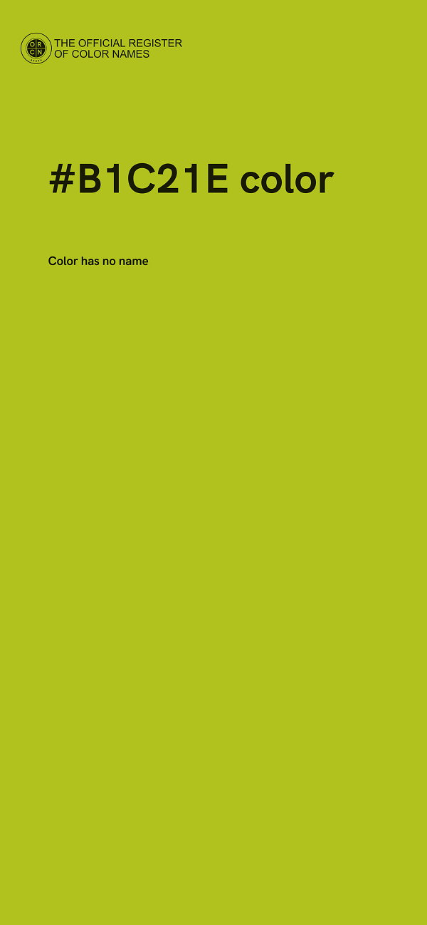 #B1C21E color image