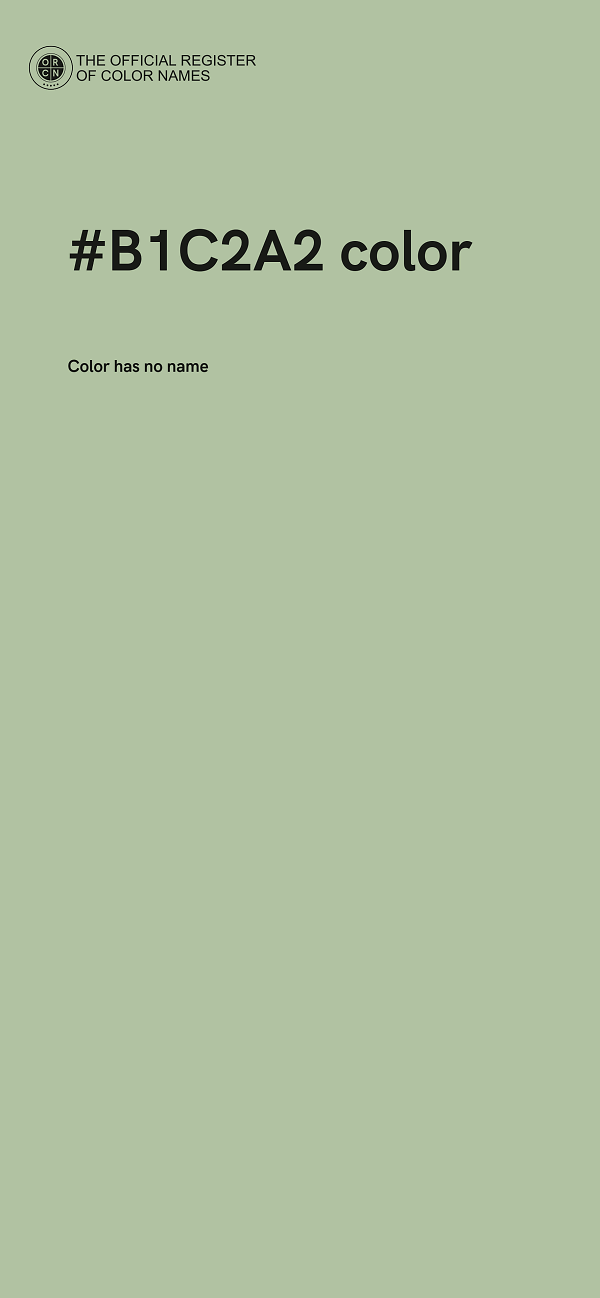#B1C2A2 color image