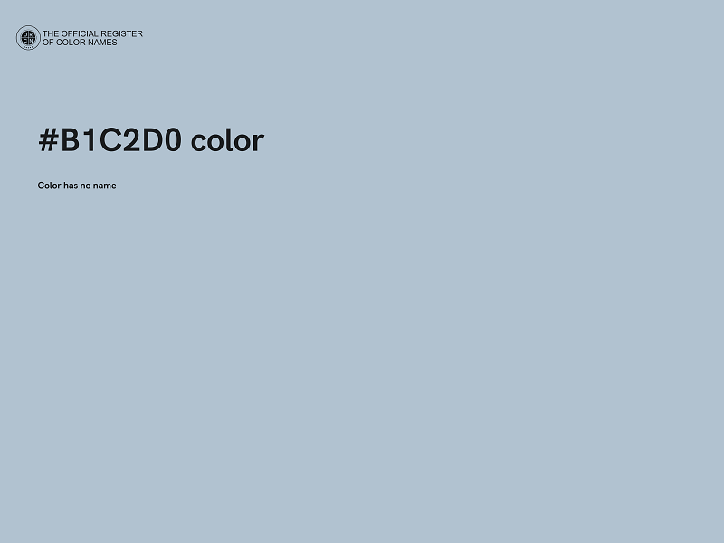 #B1C2D0 color image