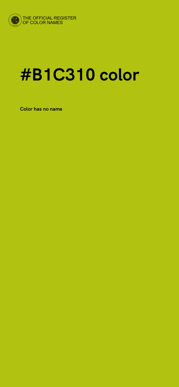 #B1C310 color image