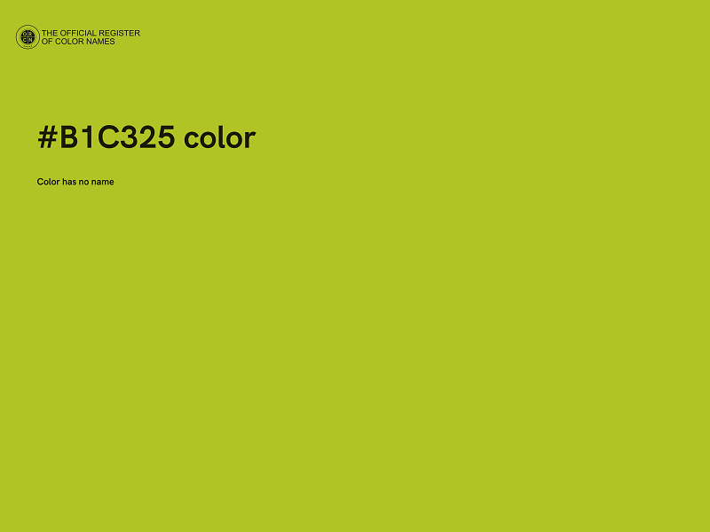 #B1C325 color image