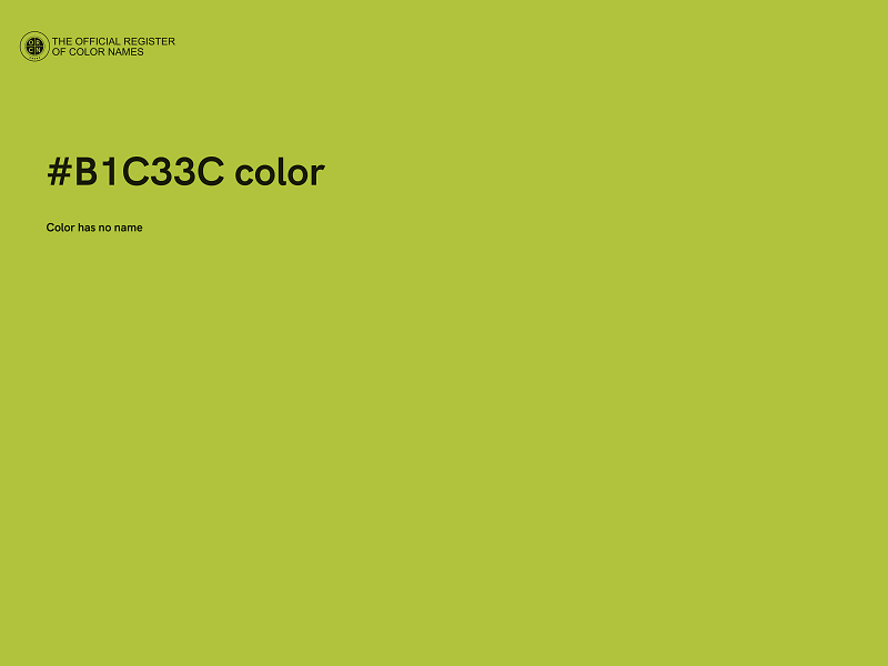 #B1C33C color image