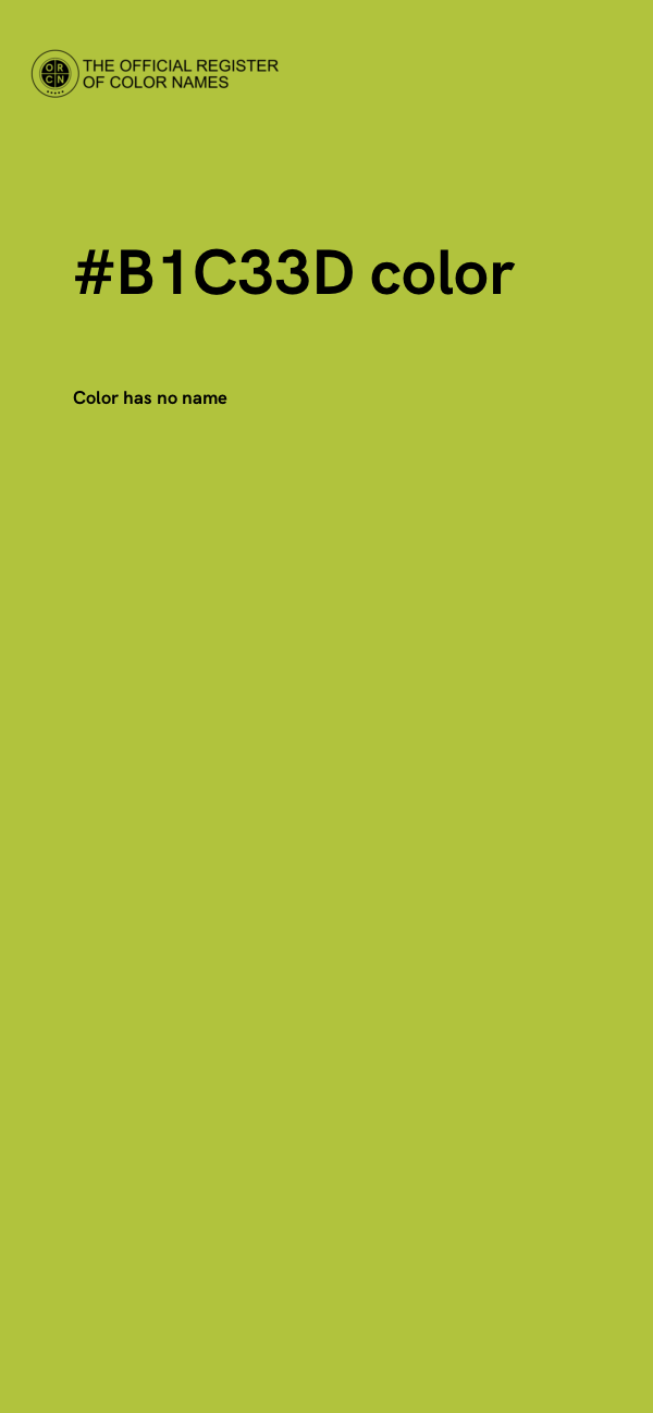 #B1C33D color image