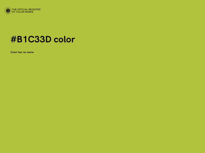 #B1C33D color image