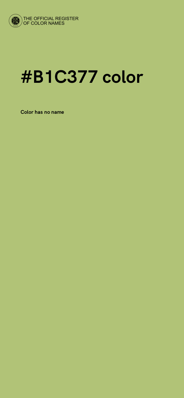 #B1C377 color image