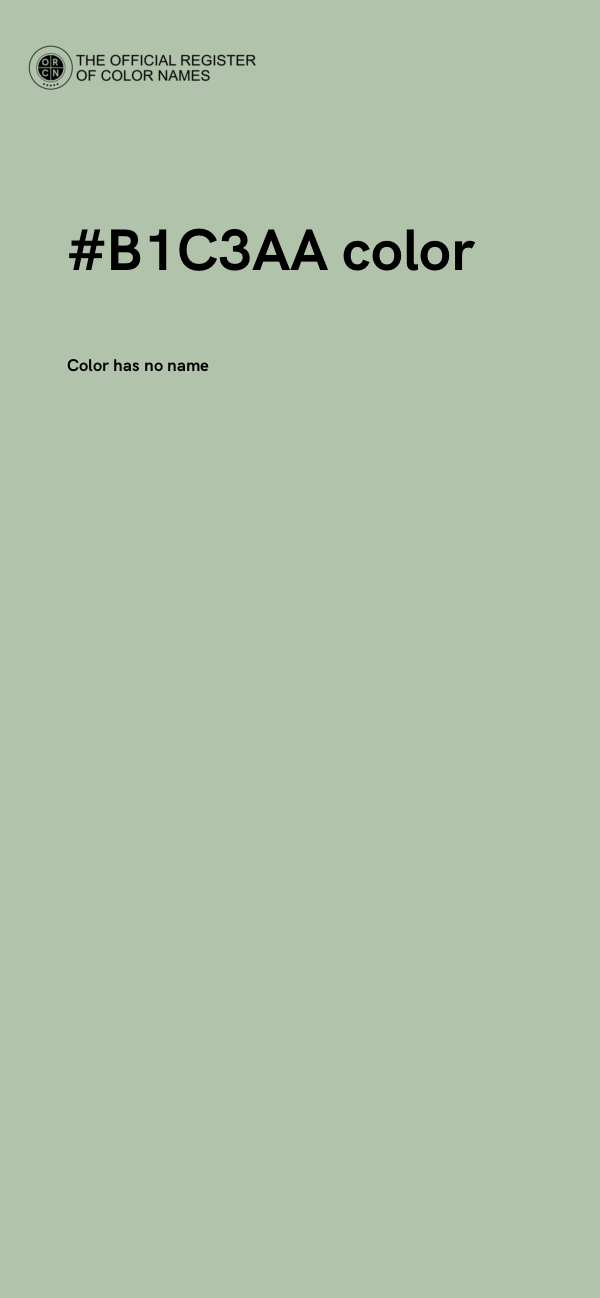 #B1C3AA color image
