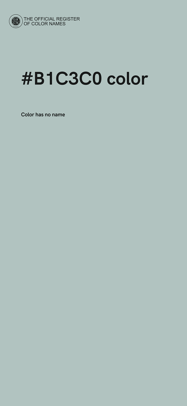 #B1C3C0 color image