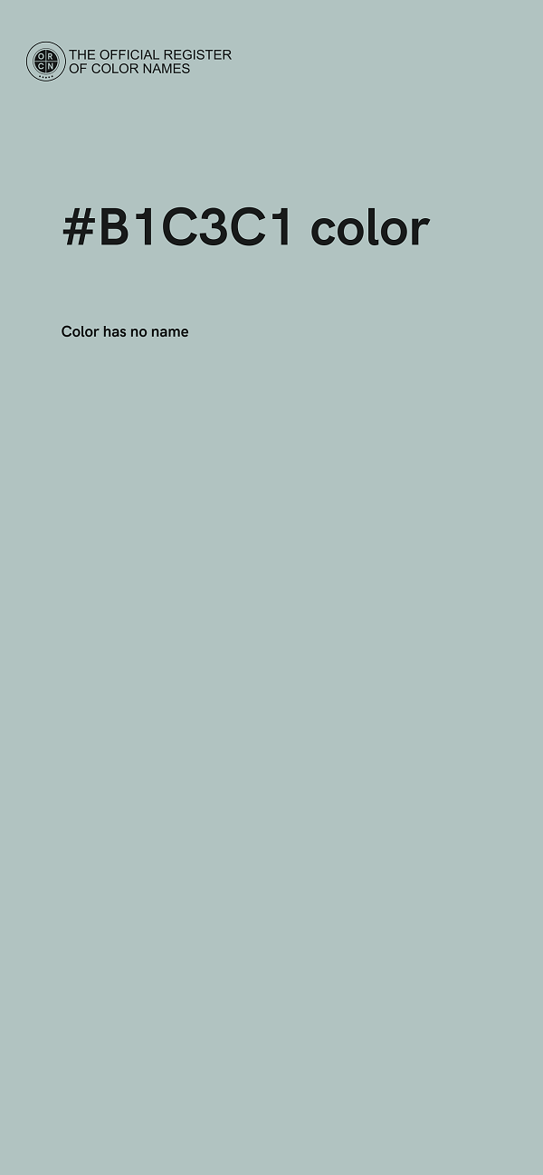 #B1C3C1 color image