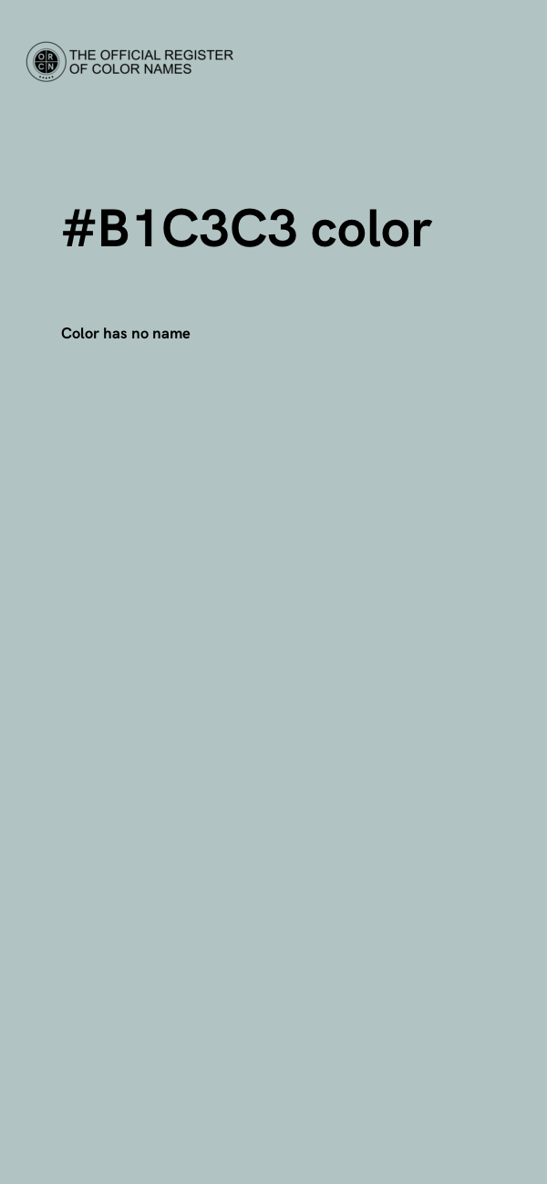 #B1C3C3 color image