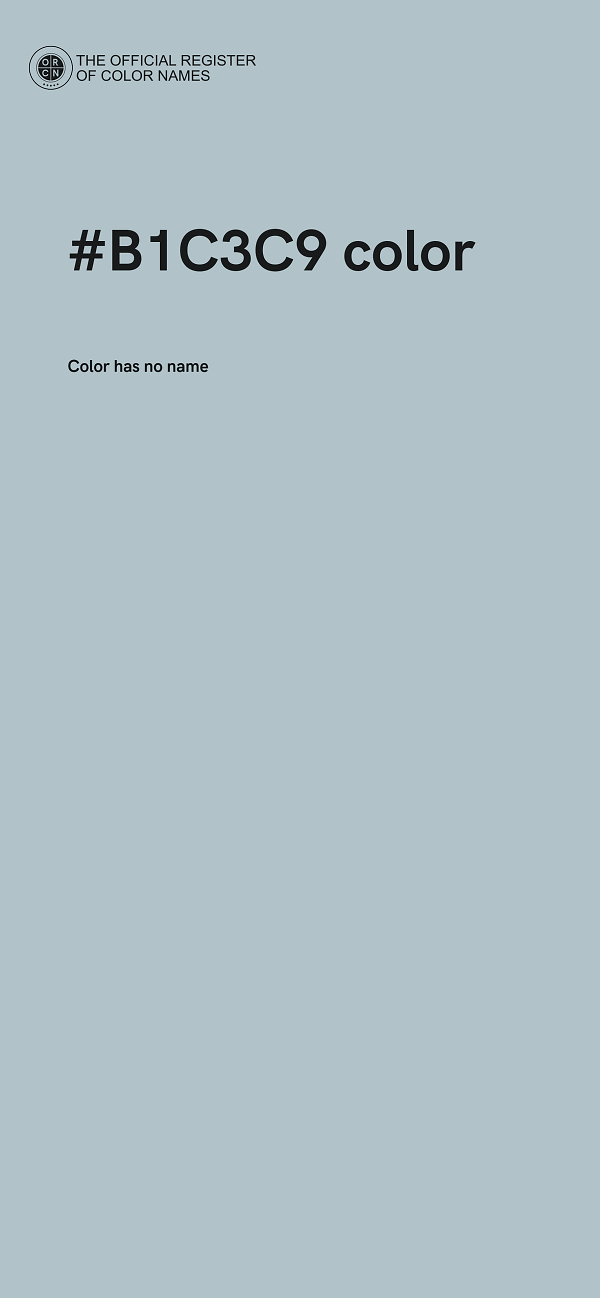 #B1C3C9 color image