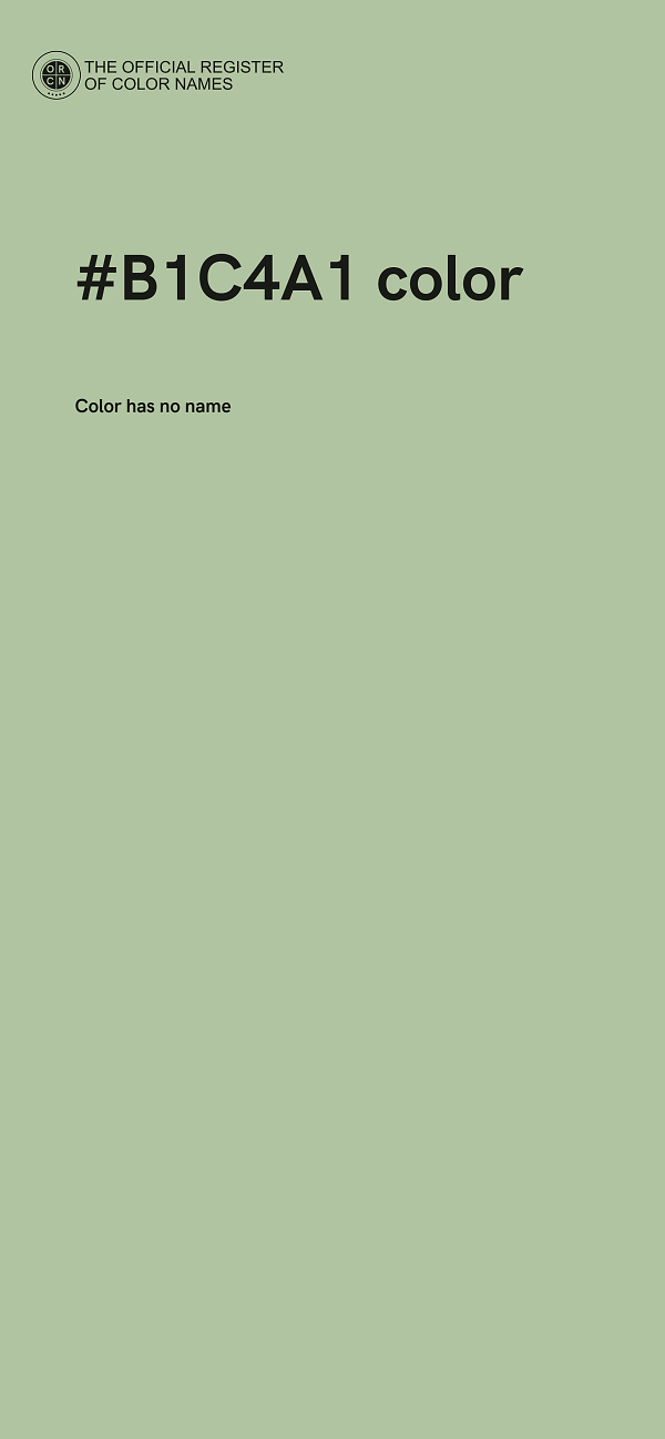 #B1C4A1 color image