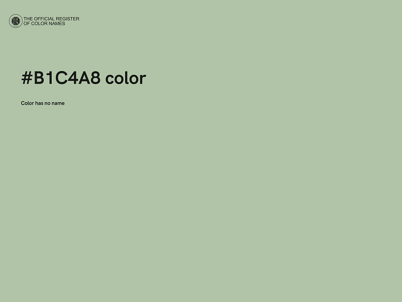 #B1C4A8 color image