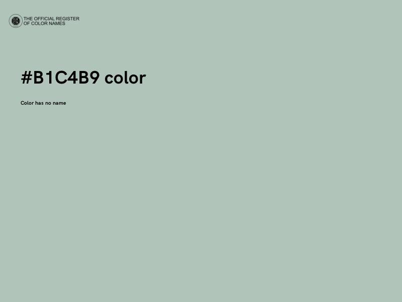 #B1C4B9 color image
