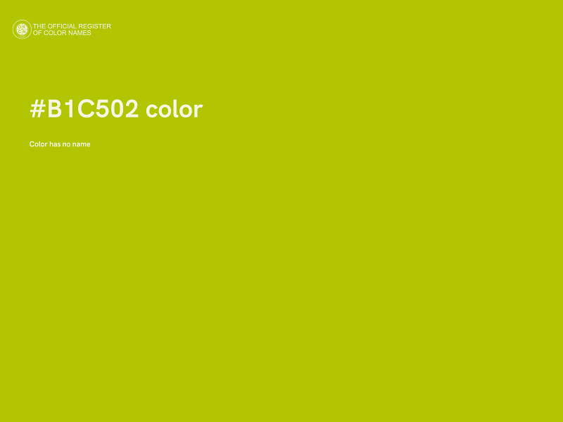 #B1C502 color image