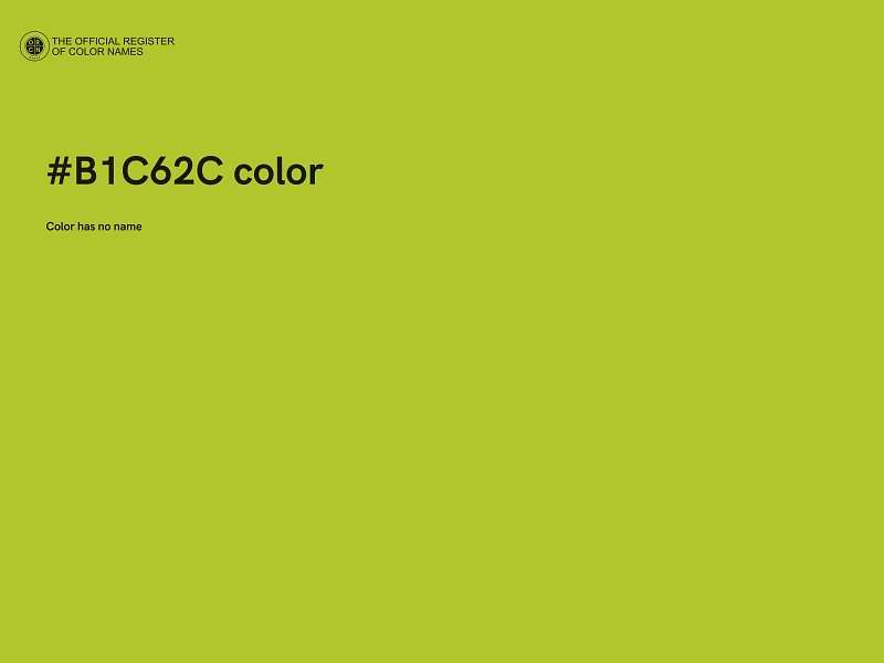 #B1C62C color image