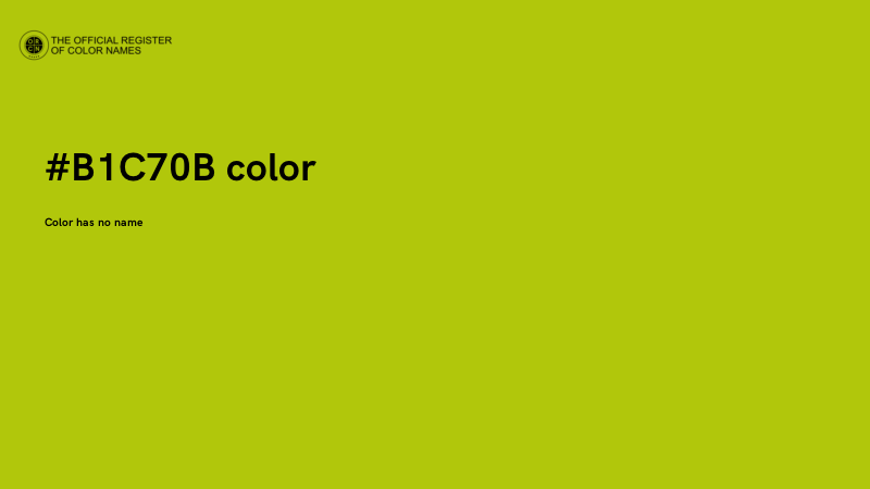 #B1C70B color image