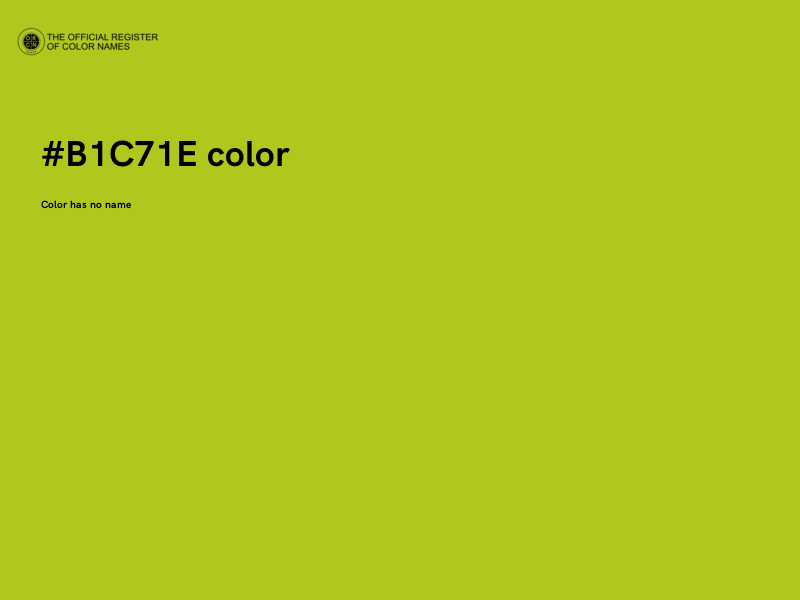 #B1C71E color image