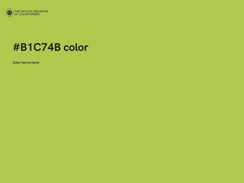 #B1C74B color image