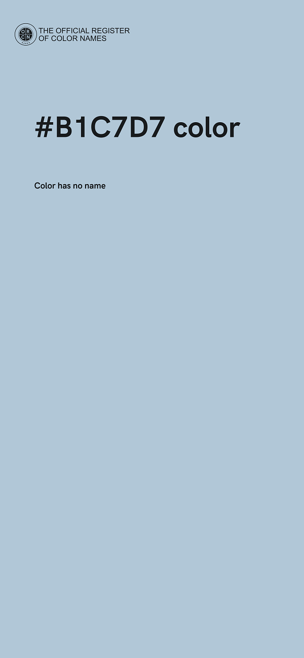 #B1C7D7 color image