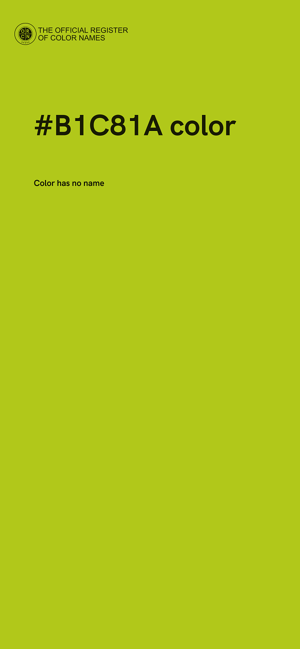 #B1C81A color image