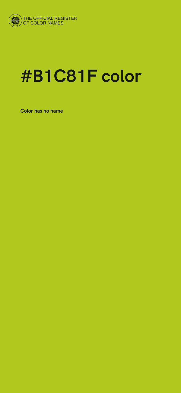 #B1C81F color image