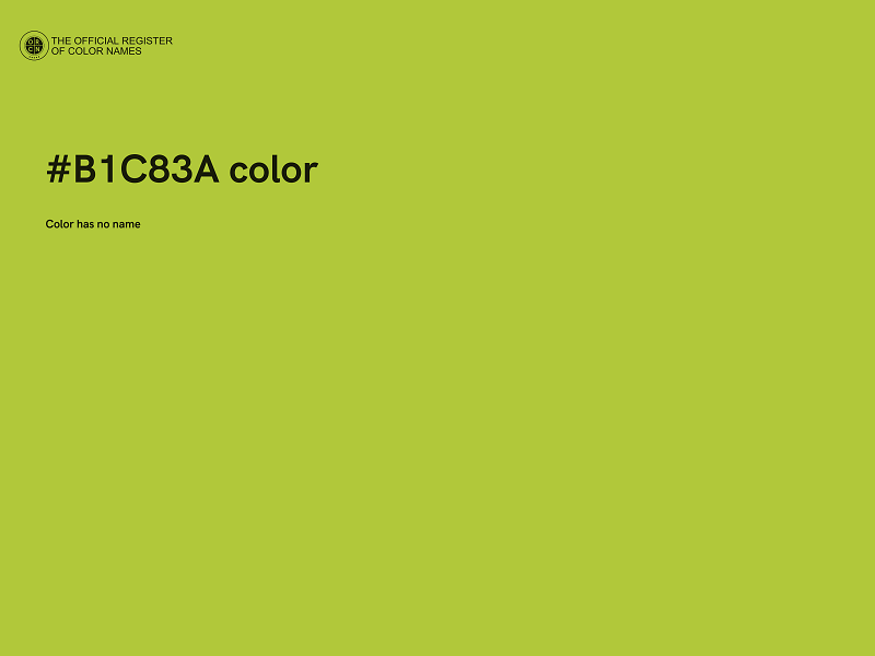 #B1C83A color image