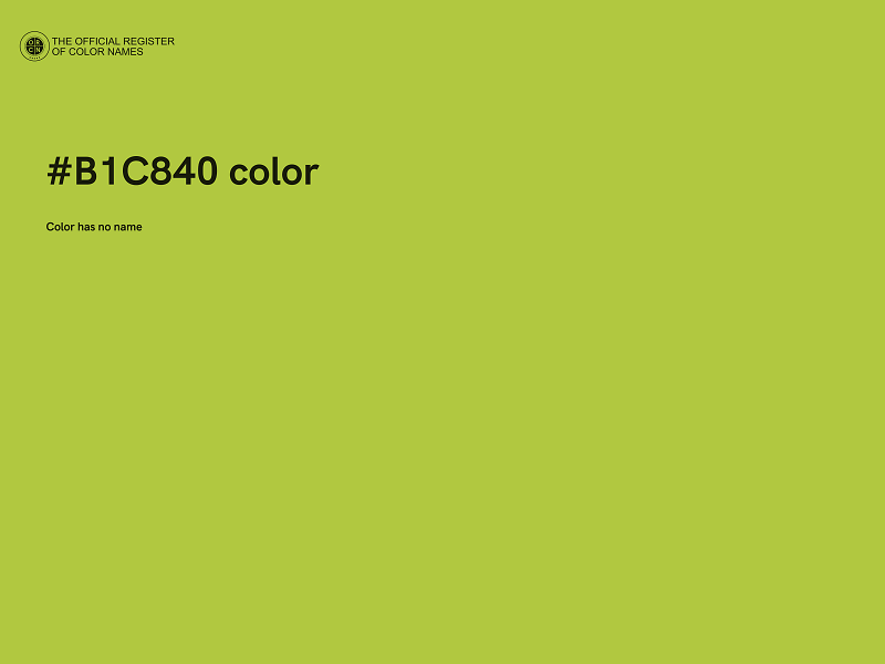 #B1C840 color image