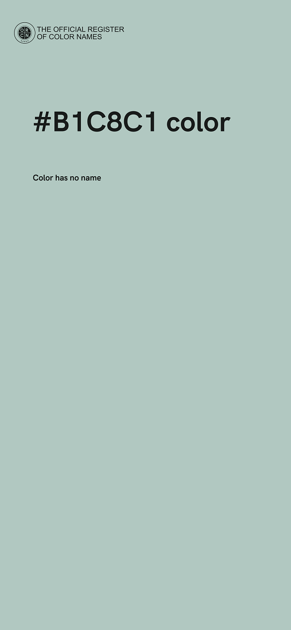 #B1C8C1 color image
