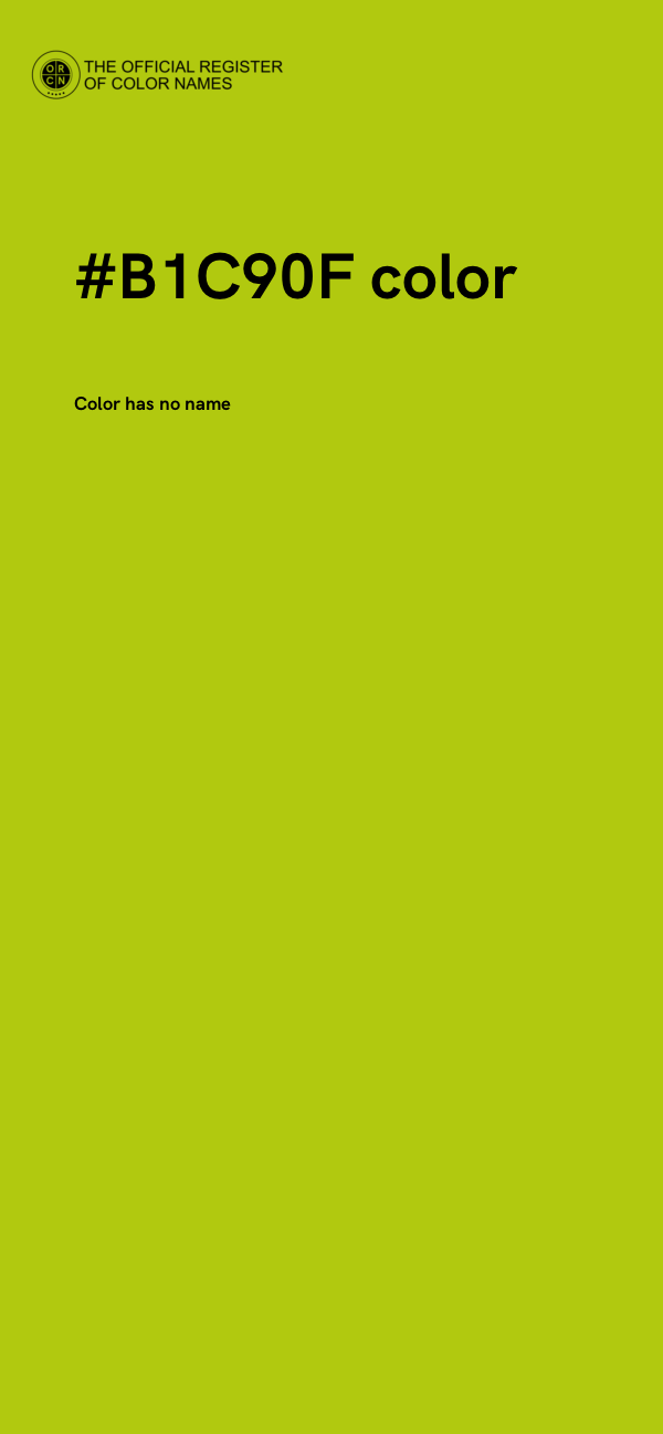 #B1C90F color image