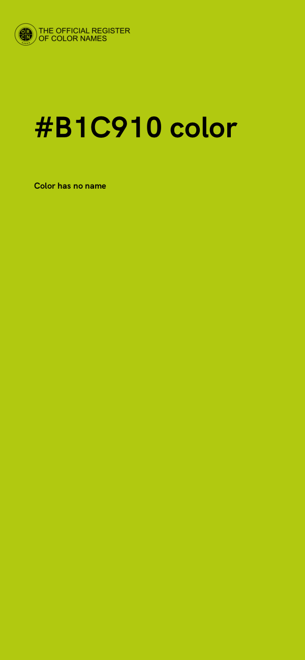 #B1C910 color image
