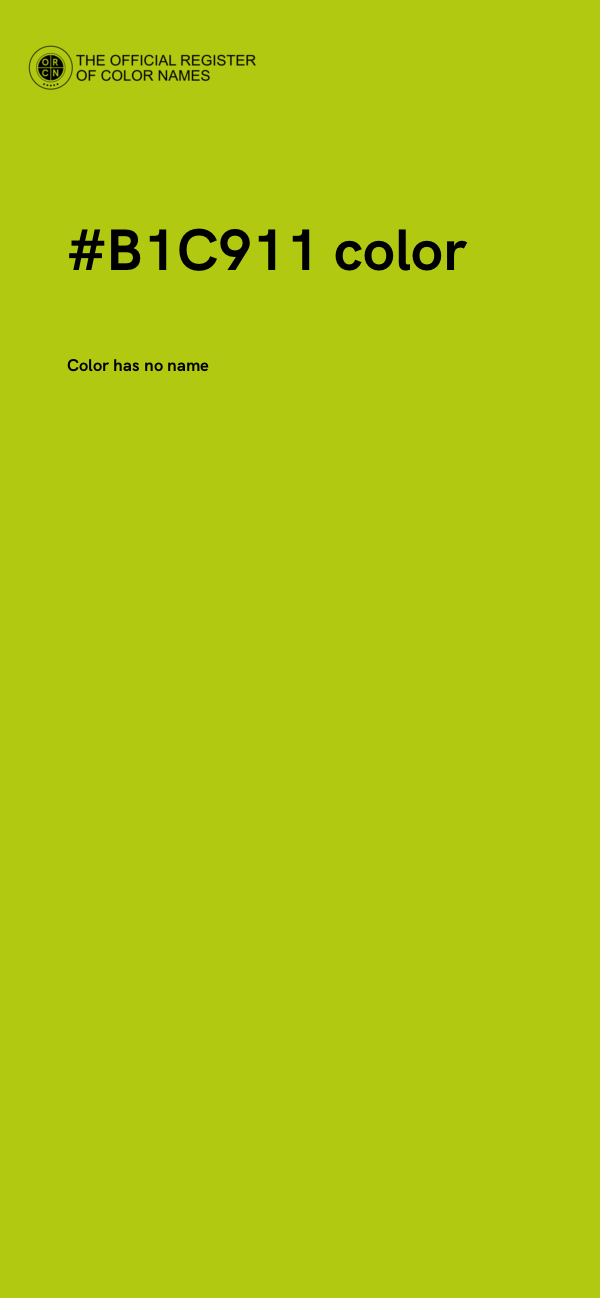 #B1C911 color image