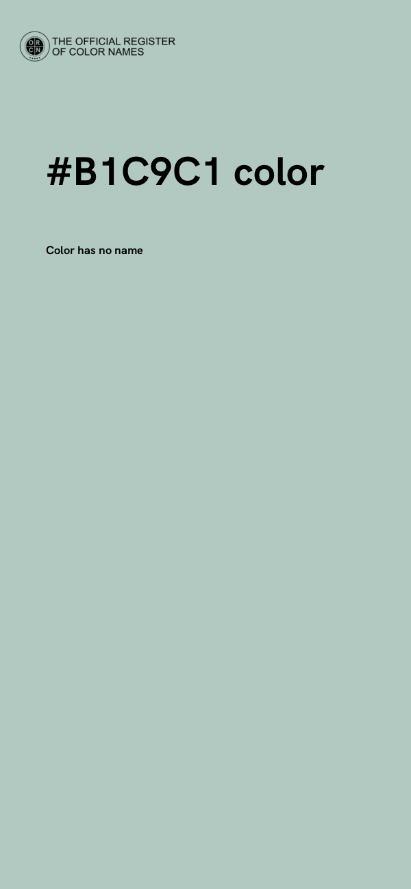 #B1C9C1 color image