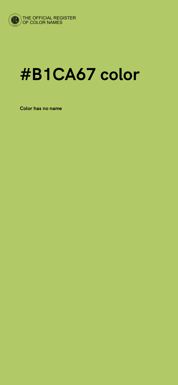 #B1CA67 color image
