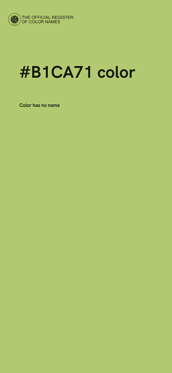 #B1CA71 color image