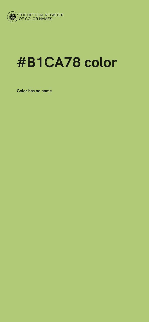#B1CA78 color image