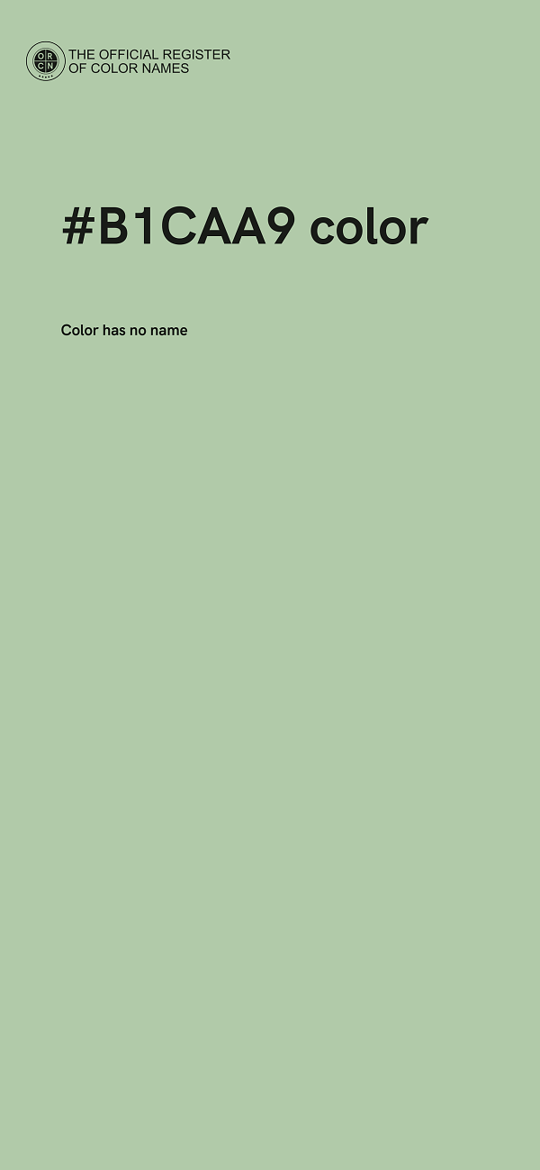 #B1CAA9 color image