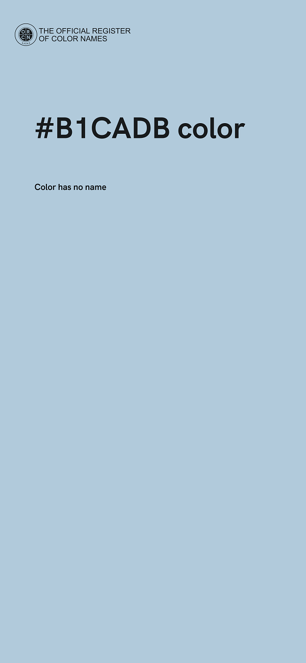 #B1CADB color image