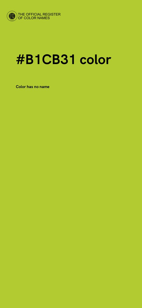 #B1CB31 color image