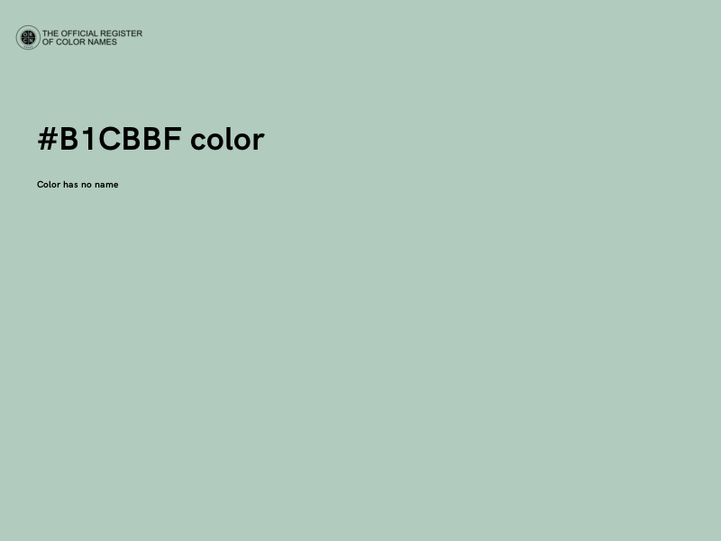 #B1CBBF color image