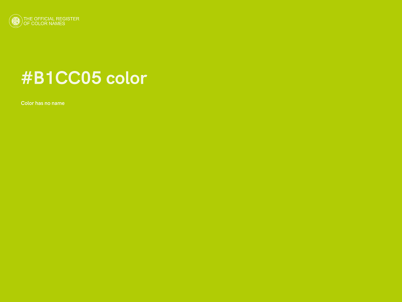 #B1CC05 color image