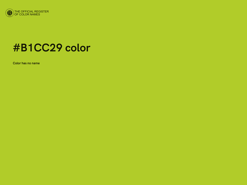 #B1CC29 color image