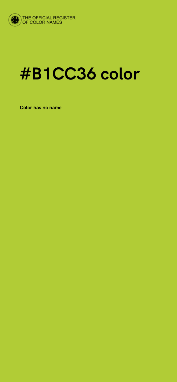 #B1CC36 color image