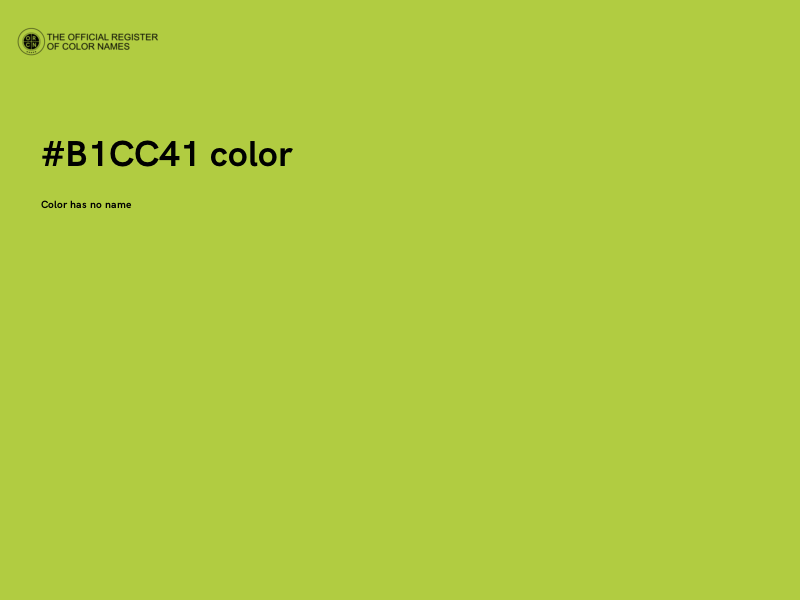 #B1CC41 color image