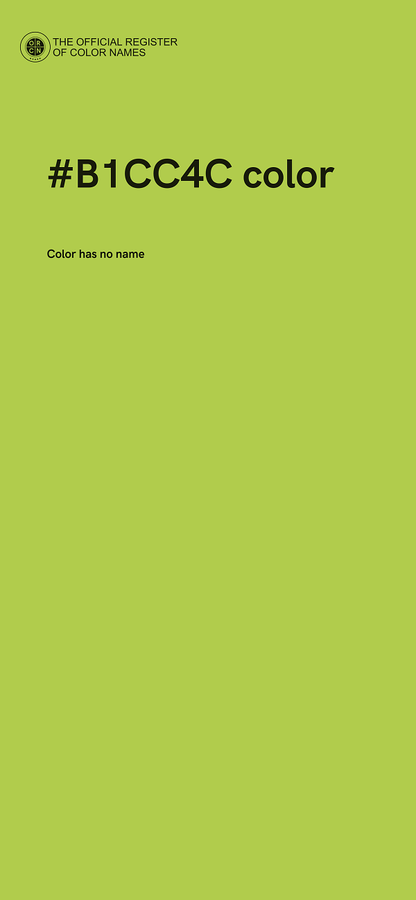#B1CC4C color image
