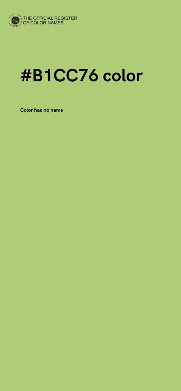 #B1CC76 color image